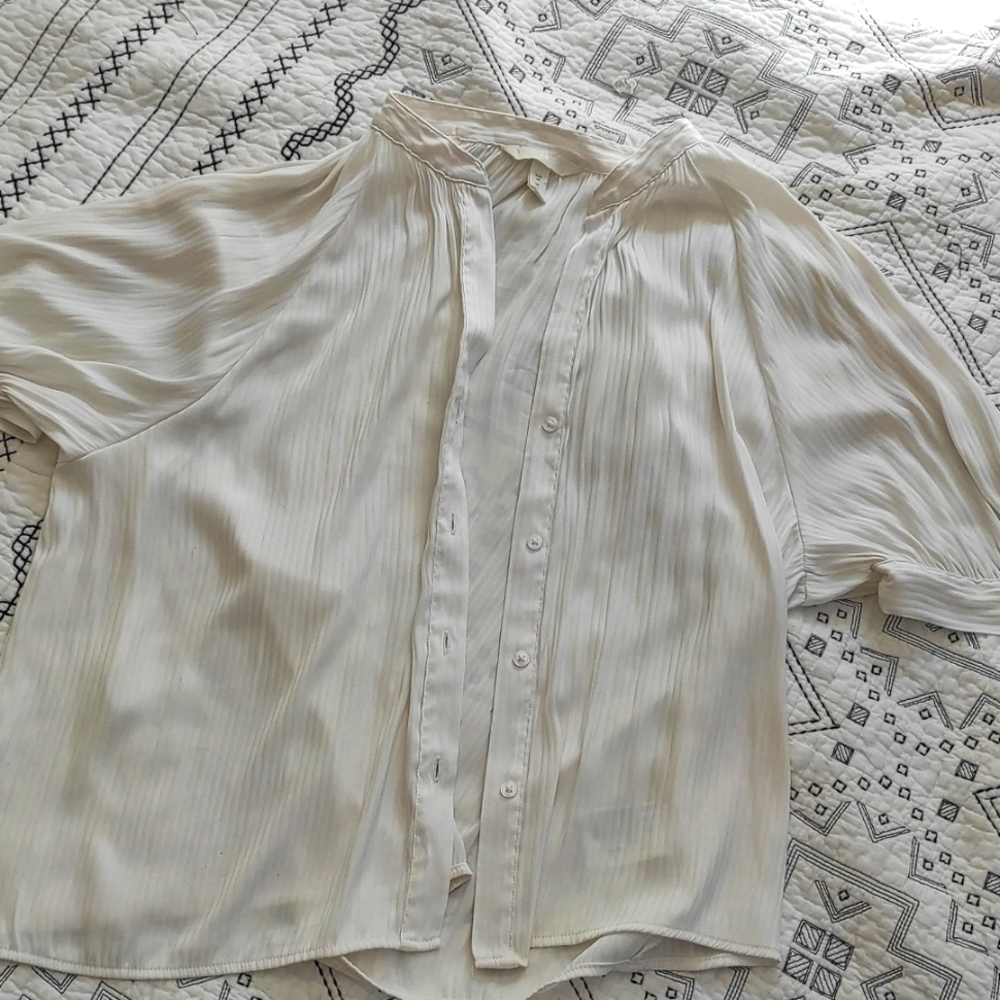White button down